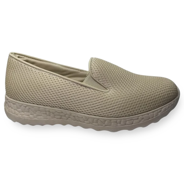 Zapato para Adulto Mayor Modelo 7 - Zapato empeine alto beige